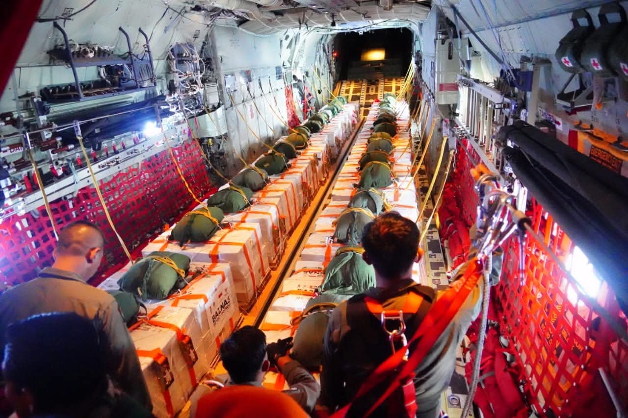 Satgas Garuda Merah Putih II, Airdrop Hari ke-5 Untuk Gaza